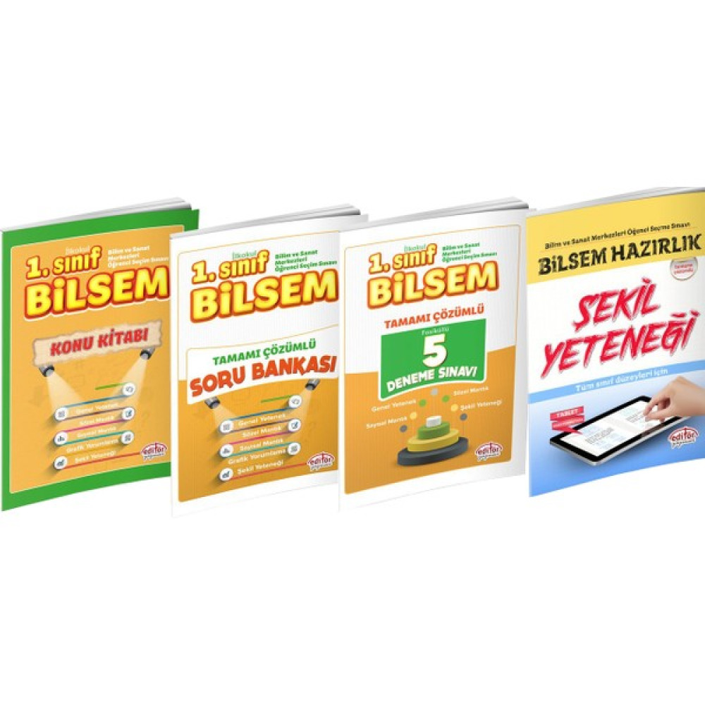 Bilsem 1. Sınıf Hazırlık Seti 4 Kitap Eğitim Setleri Fiyatı