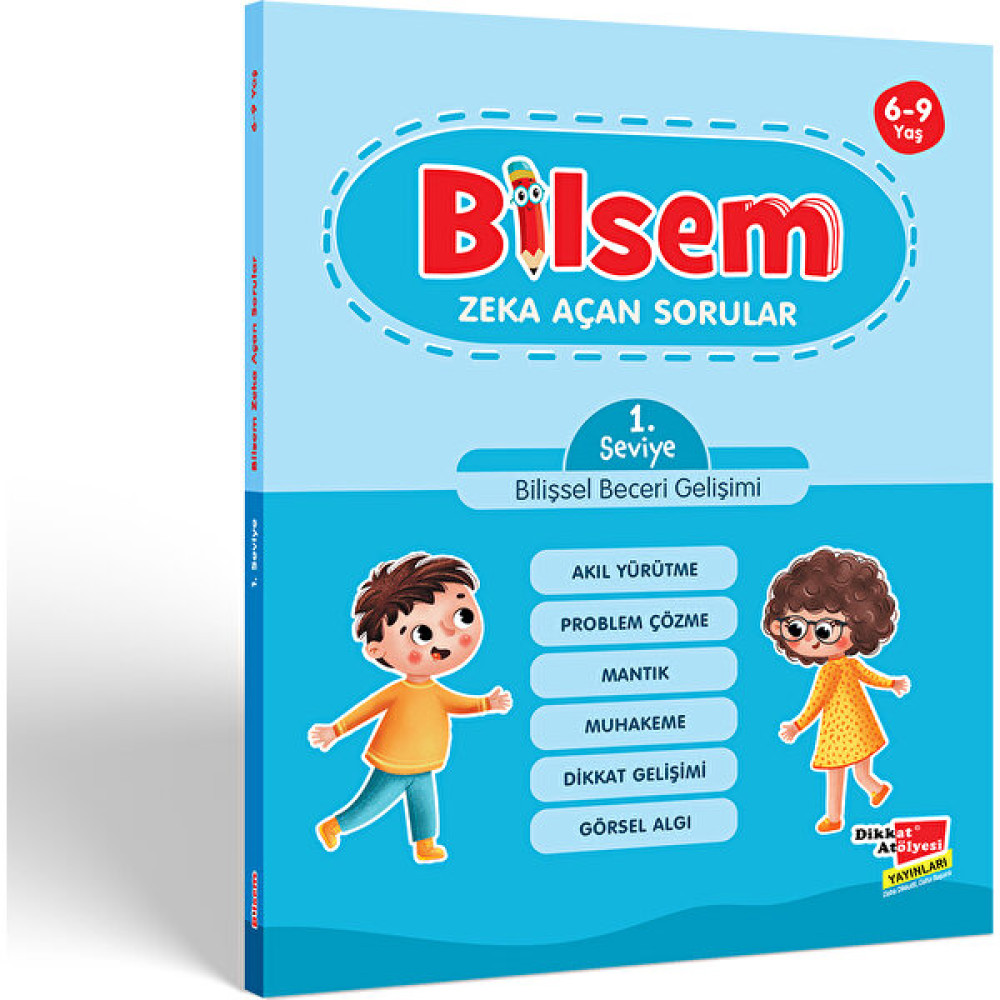 Bilsem Zeka Açan Sorular 1. Seviye - Bilişsel Beceri Gelişimi - Hüseyin Demir Zihinsel Gelişim Kitapları Fiyatı
