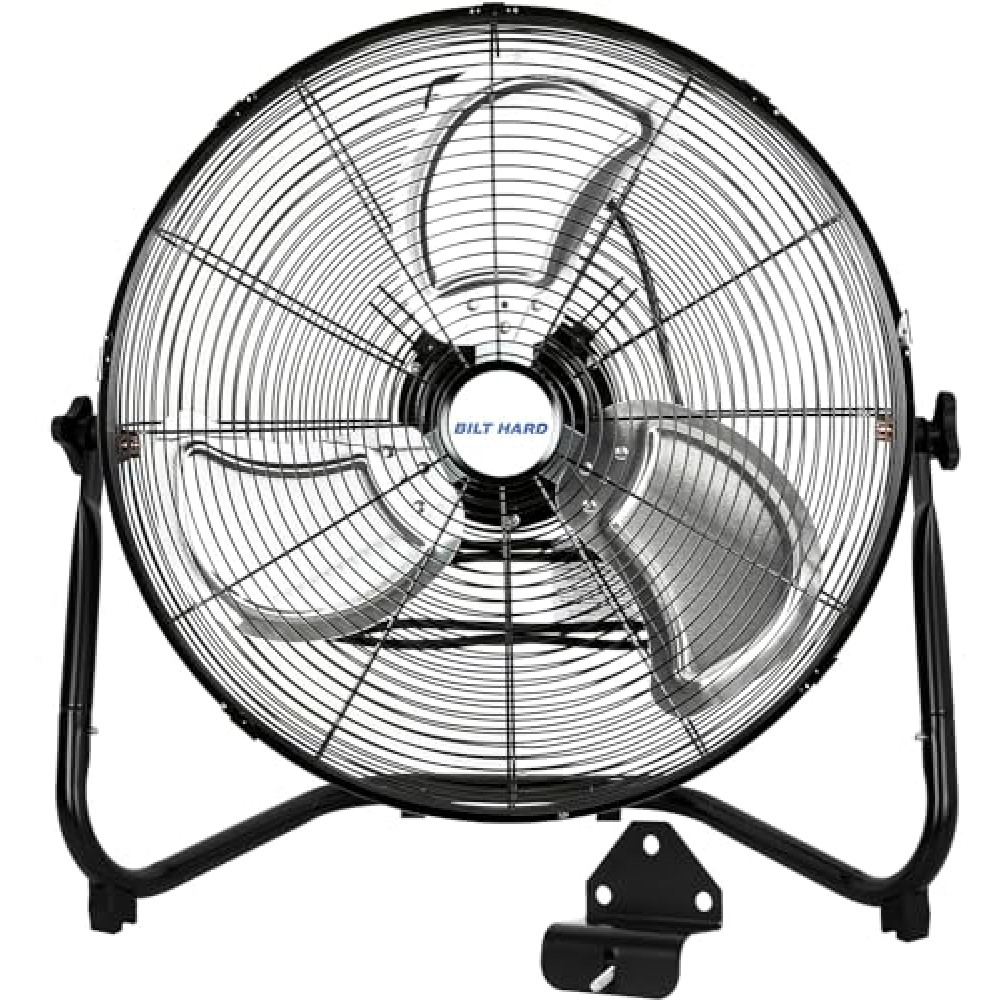 BILT HARD 4650 CFM 20" High Velocity Floor Fan, 3-Speed Heavy Duty Metal Fan with Wall-Mounting System, Industrial Shop Fan for Commercial, Garage, and Greenhouse Fans Fiyatı