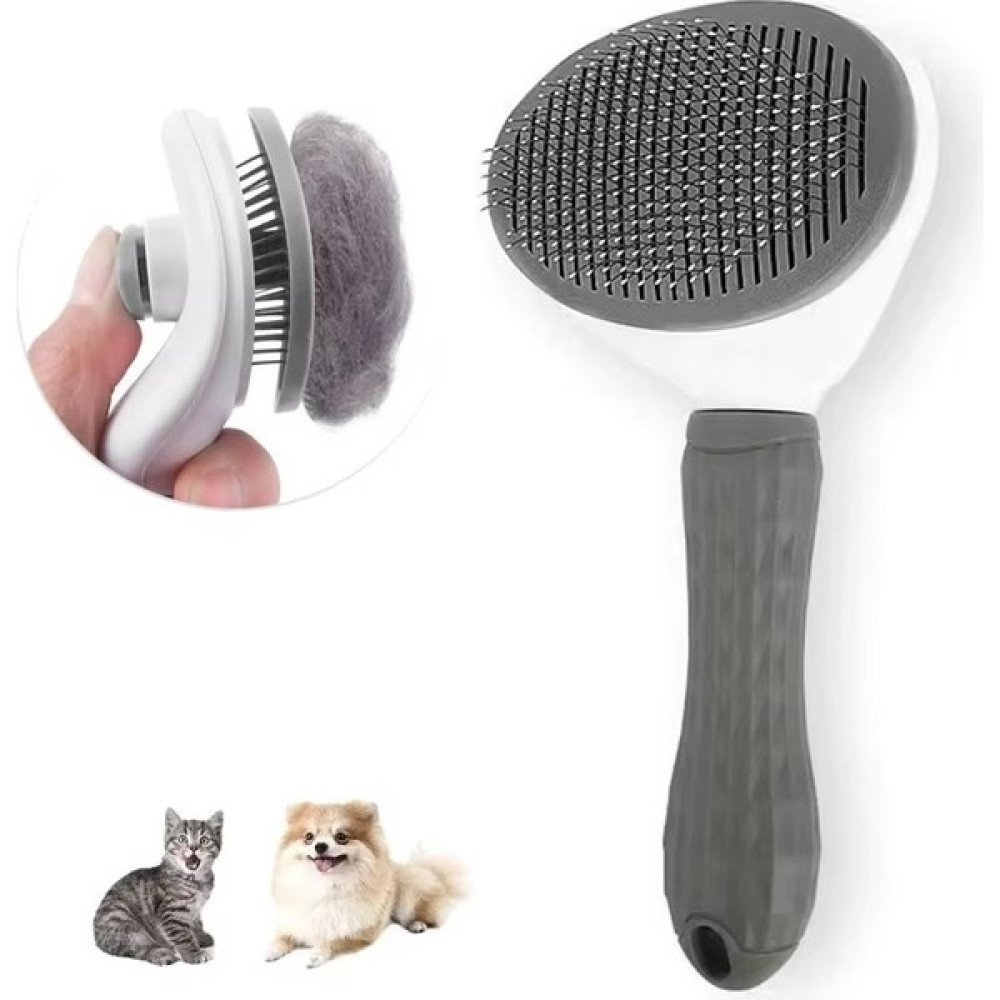 BilTeknik Otomatik Temizlenen Kedi Köpek Tarağı Tüy Toplama Fırçası Evcil Hayvan Ürünleri Fiyatı