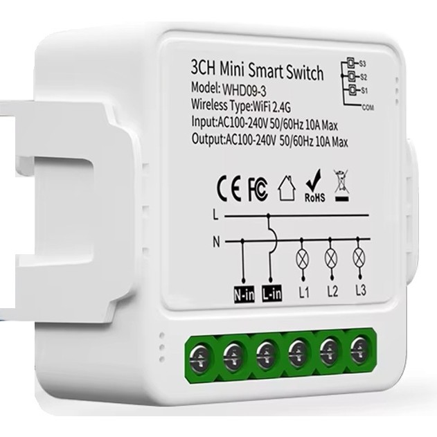 bilteknik Tuya 3ch Wifi 3 Kanal Akıllı Anahtar Rölesi Diğer Fiyatı