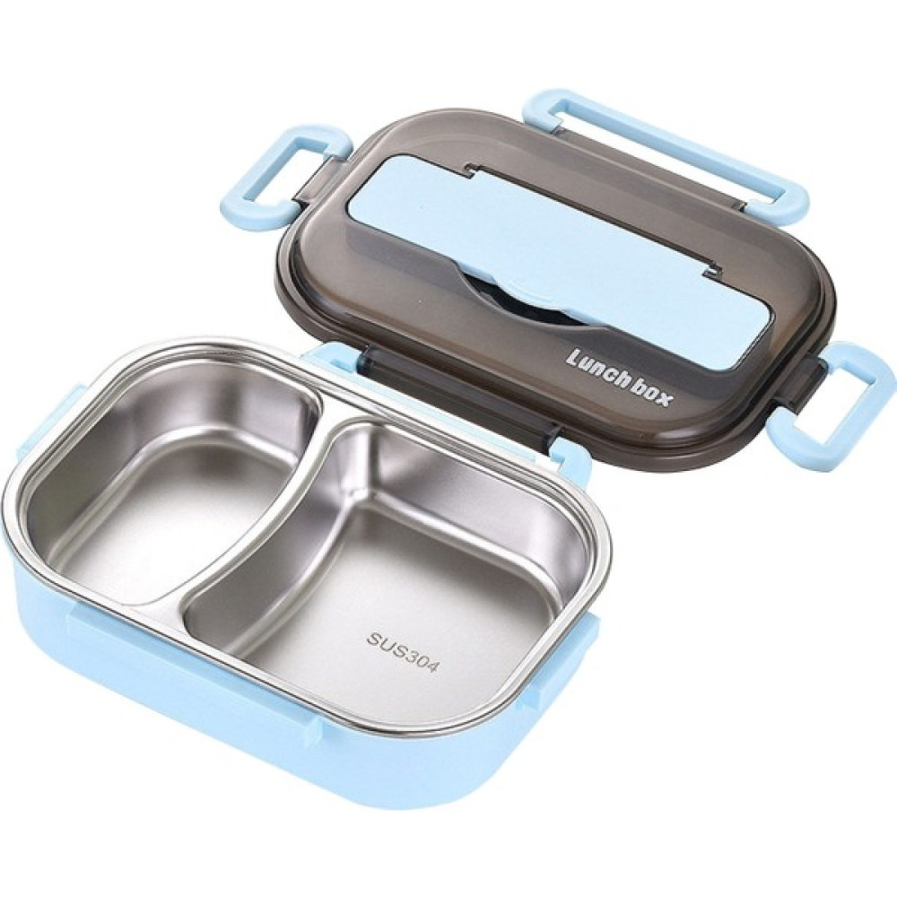 Bilu Store Isı Yalıtımı Bento Kutusu Sofra Seti Taşınabilir Öğle Yemeği Kutusu (Yurt Dışından) - 1000 ml - Mavi Saklama Kapları Fiyatı