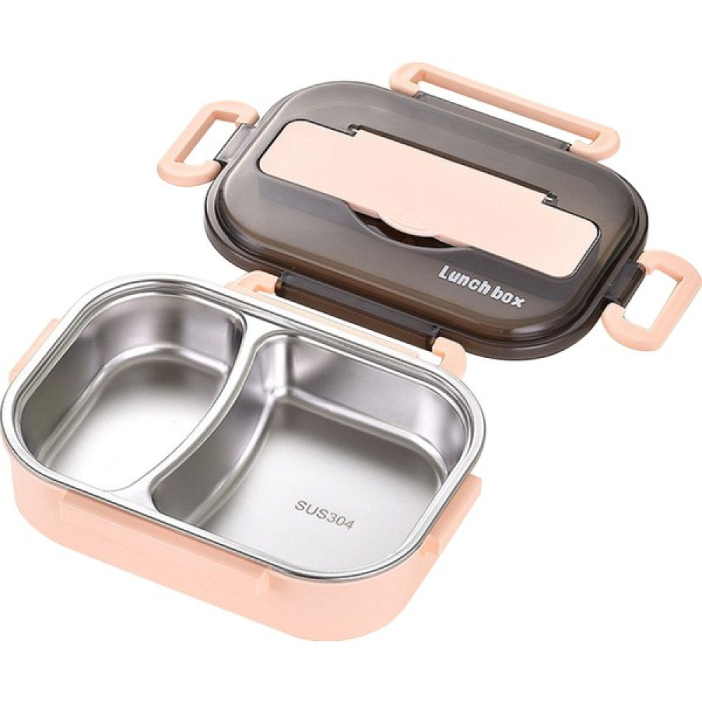 Bilu Store Isı Yalıtımı Bento Kutusu Sofra Seti Taşınabilir Öğle Yemeği Kutusu (Yurt Dışından) - 1000 ml - Pembe Saklama Kapları Fiyatı