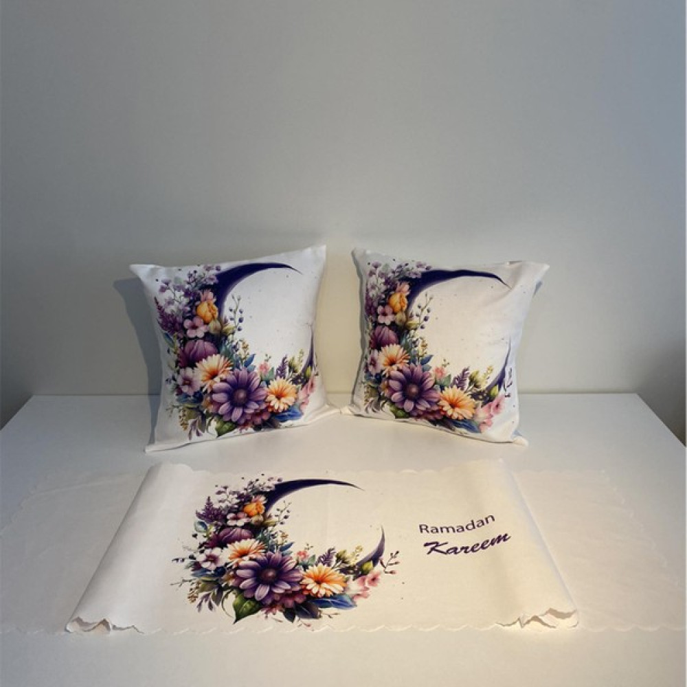 Bima Ticaret Ramazan Için Yastık Kılıfı Seti , 3D Dijital Baskı 3lü Seti - 45 × 45 cm - Renkli Kırlent / Mobilya Yastığı Fiyatı