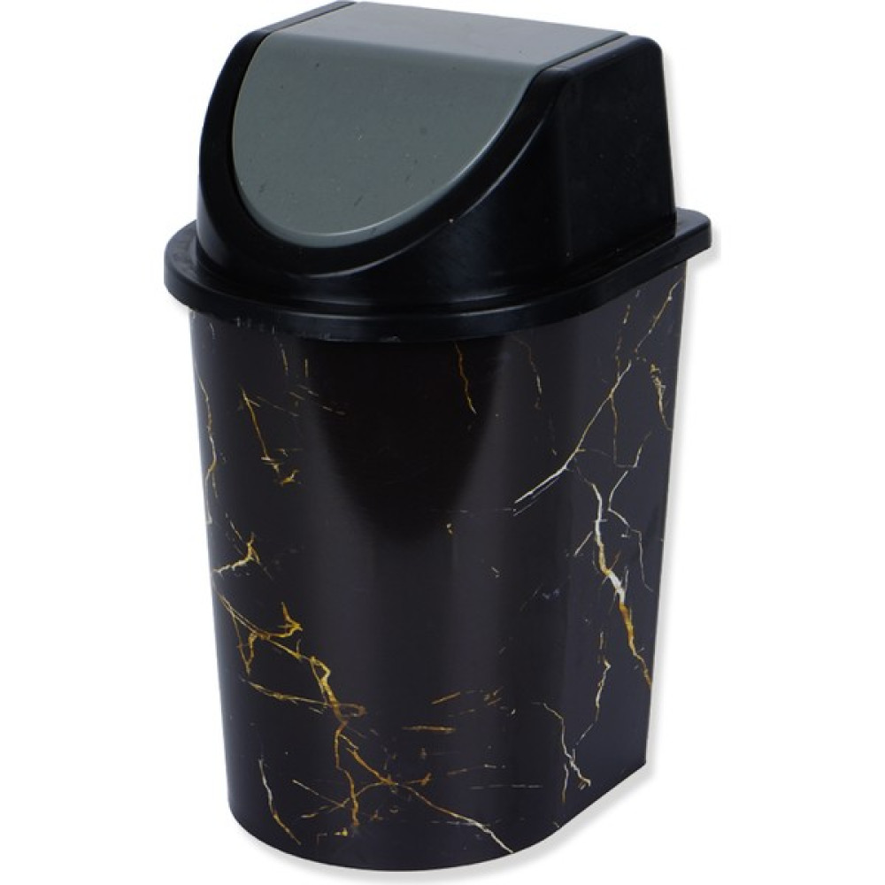 Bimbambom Çöp Kovası, Click Mermer Desenli Banyo Çöp Kovası No:1 (7 Litre) Çöp Kovaları Fiyatı