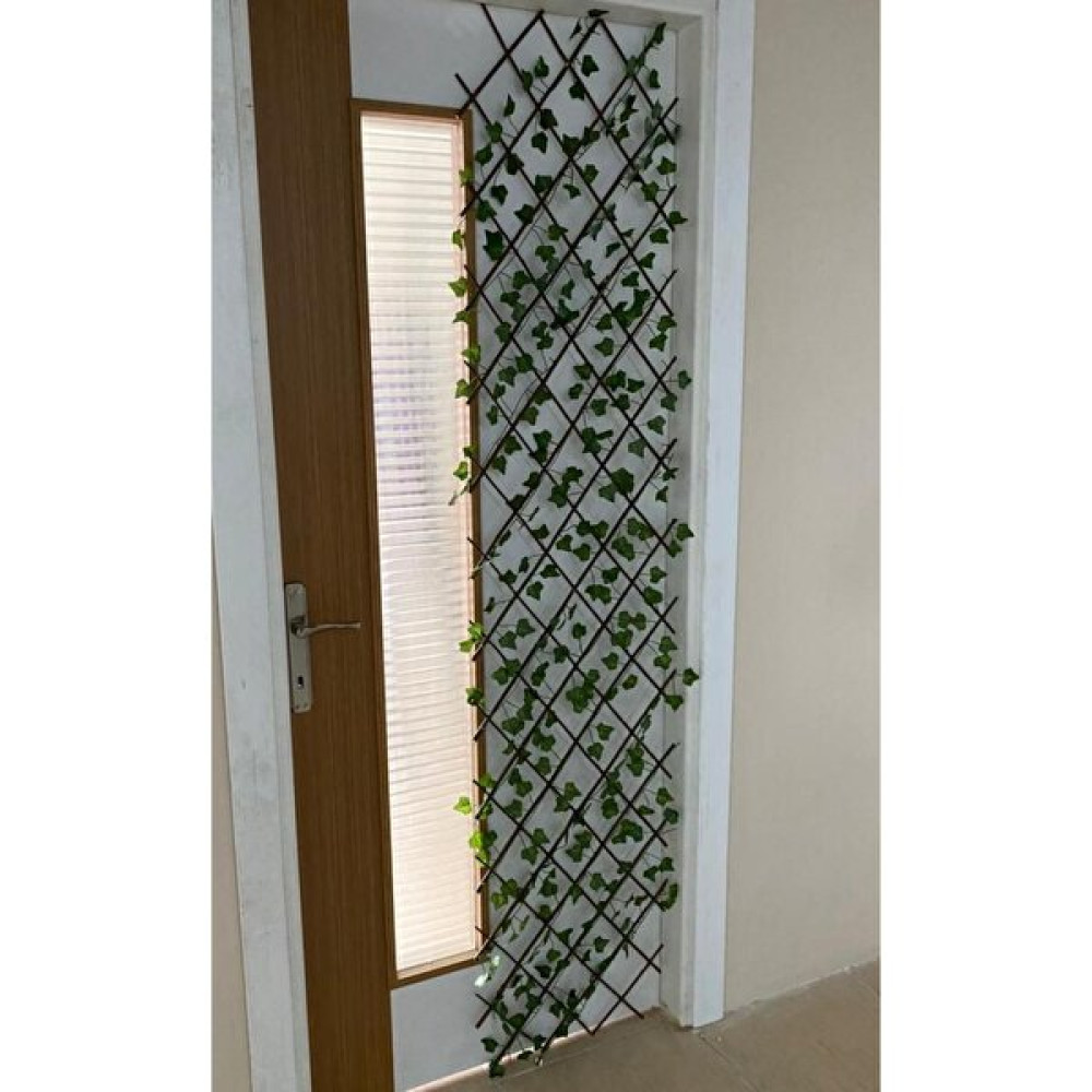 Bimbambom Yapay Sarmaşık Çit 70X250 Cm, Açılır Kapanır Ahşap Akordiyon Çit, Dekoratif Bahçe Çiti Bahçe Çiti Fiyatı
