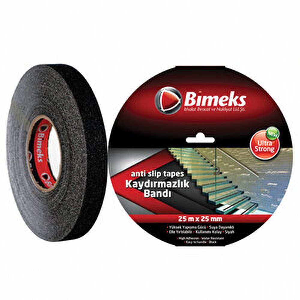 Bimeks Siyah Kaydırmazlık Bandı 25 mm Bant Fiyatı