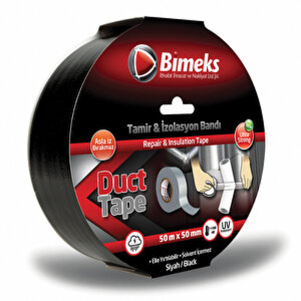 Bimeks Tamir Bandı Genel Amaçlı Siyah 50mm 50 metre Bant Fiyatı