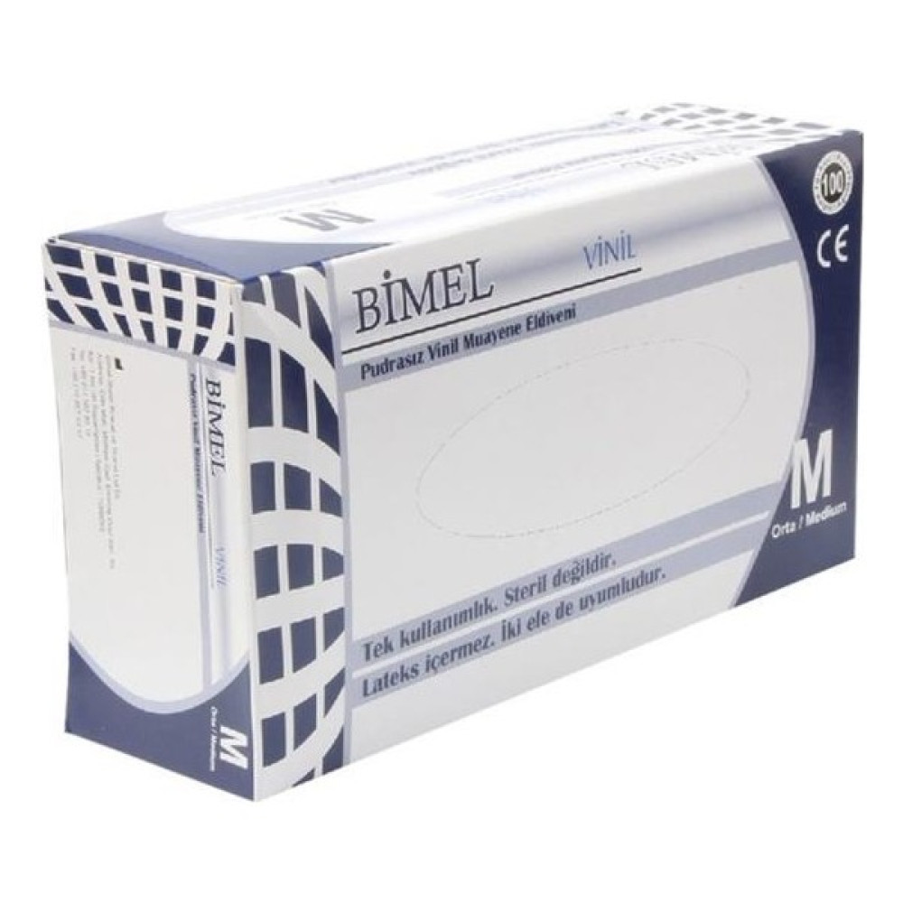 Bimel Vinil Pudrasız Eldiveni - M 100'LÜ Temizlik Malzemeleri Fiyatı