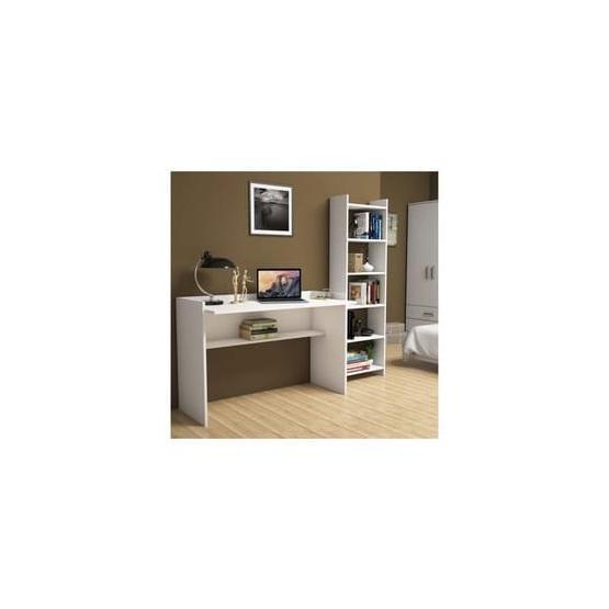 Bimossa T7040 Mahpeyker Beyaz Çalışma Masas