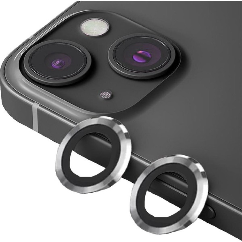 Binano Metal Ring iPhone 14/14 Plus Silver Kamera Kamera Koruyucu Cep Telefonu Ekran Koruyucusu Fiyatı