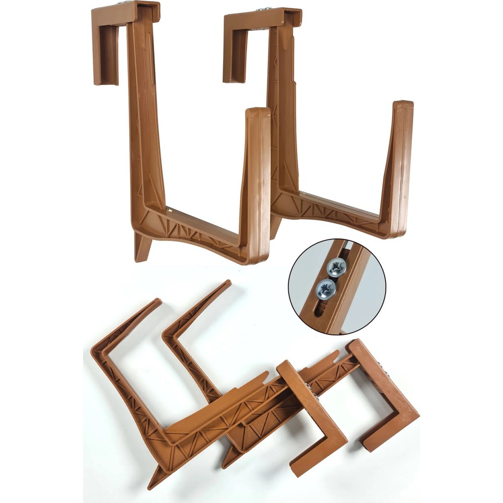 Binbirreyon Ayarlanabilir Balkon Demiri Saksı Askısı 2 Adetli Set 35-97MM AH062 - Kahverengi Saksı ve Aksesuarları Fiyatı
