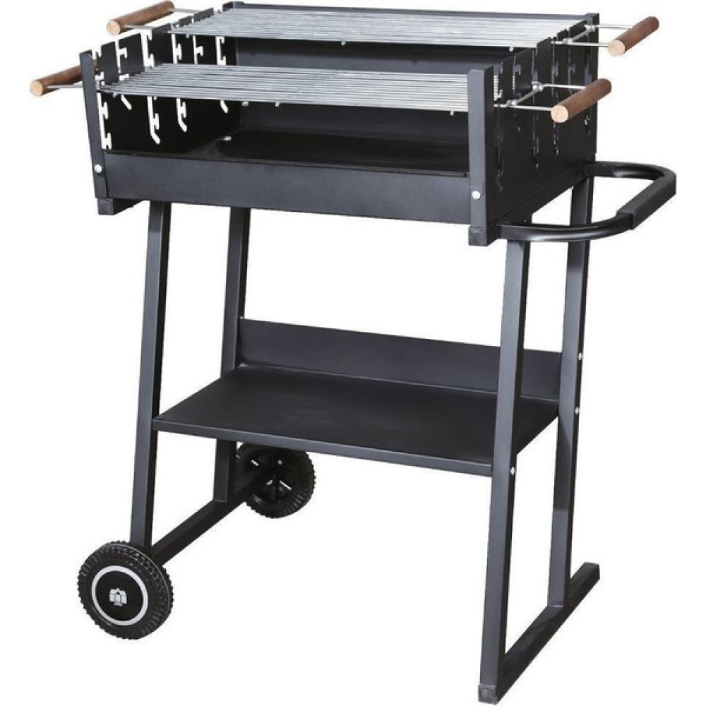 Binbirreyon Çelik Kömürlü Mangal Barbekü Büyük Boy Çift Izgara 87X52Cm Af040 Bahçe Mangalı & Barbekü Fiyatı