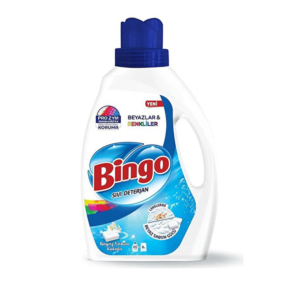 Bingo Beyaz Sabun Kokulu Sıvı Çamaşır Deterjanı 2600 ML Çamaşır Deterjanı Fiyatı
