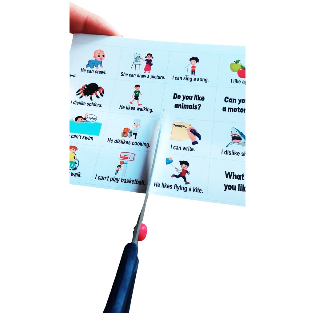 Bingo - Ingilizce Tombala Oyunu - Can & Can't, Like & Dislike Diğer Fiyatı