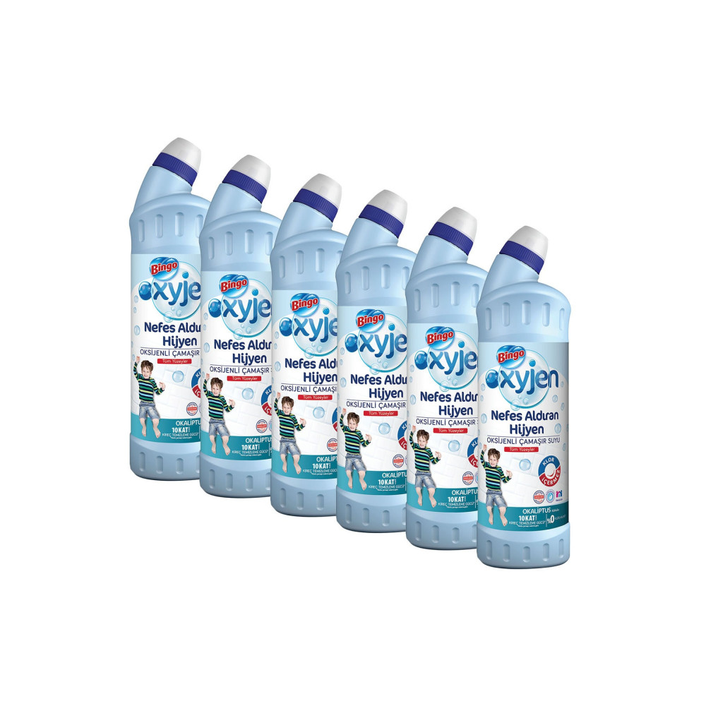 Bingo Oksijen Çamaşır Suyu 750 ml Ekonomi Paketi 6lı Okaliptus Ağız ve Diş Sağlığı Fiyatı