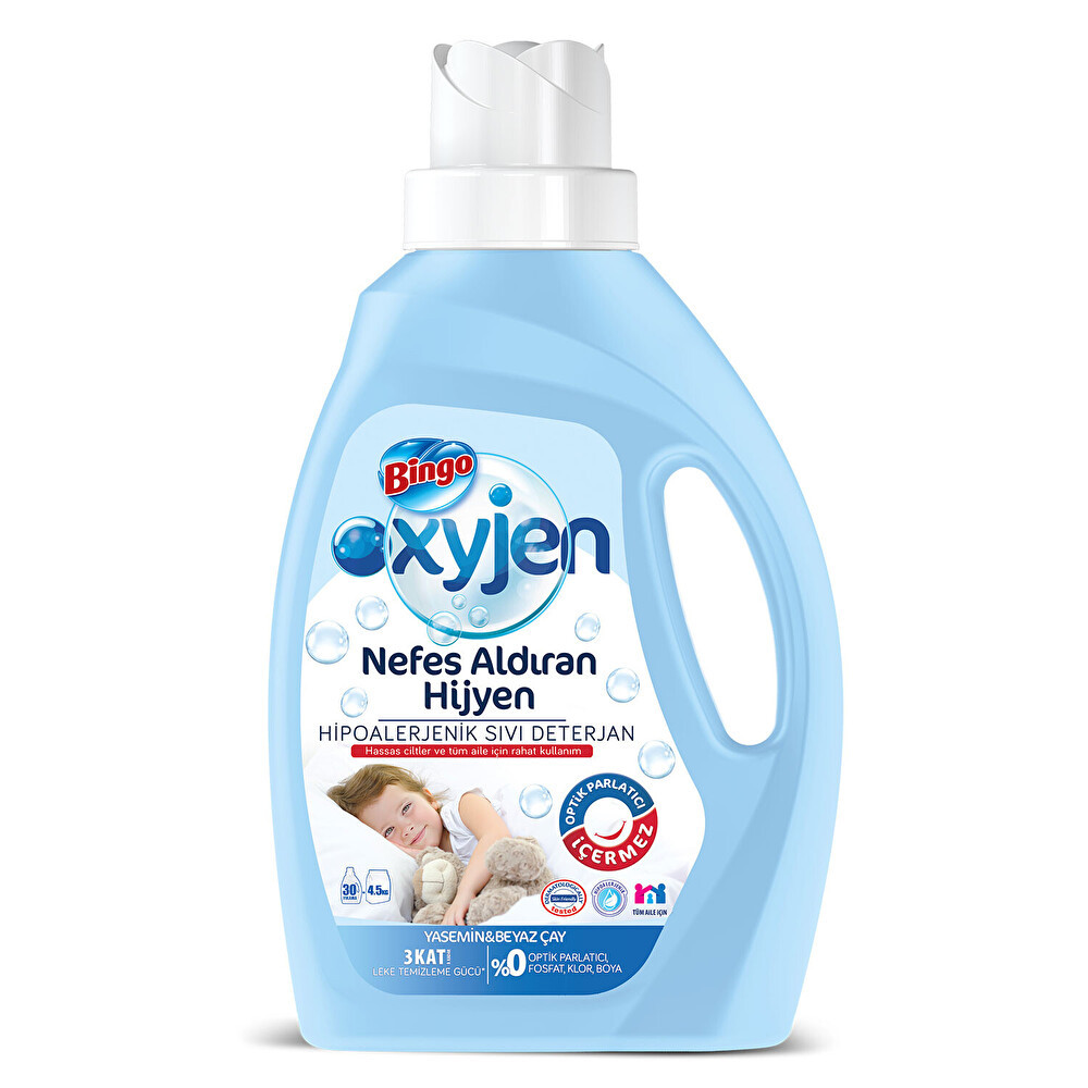 Bingo Oxygen Sıvı Çamaşır Deterjanı Yasemin&Beyaz Çay 1950 ml Çamaşır Deterjanı Fiyatı
