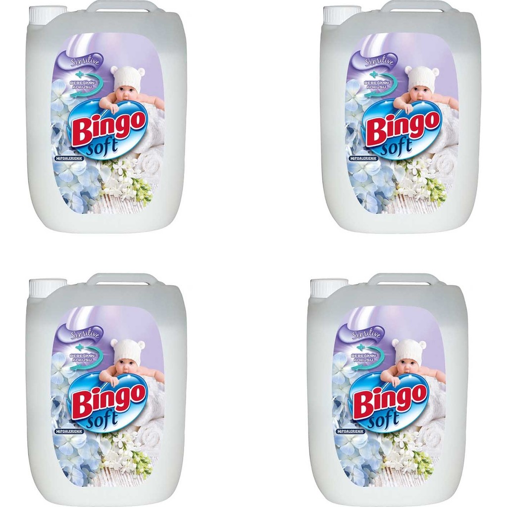 Bingo Soft Sensitive 5 Lt x 4'lü - 20 lt Yumuşatıcı Fiyatı