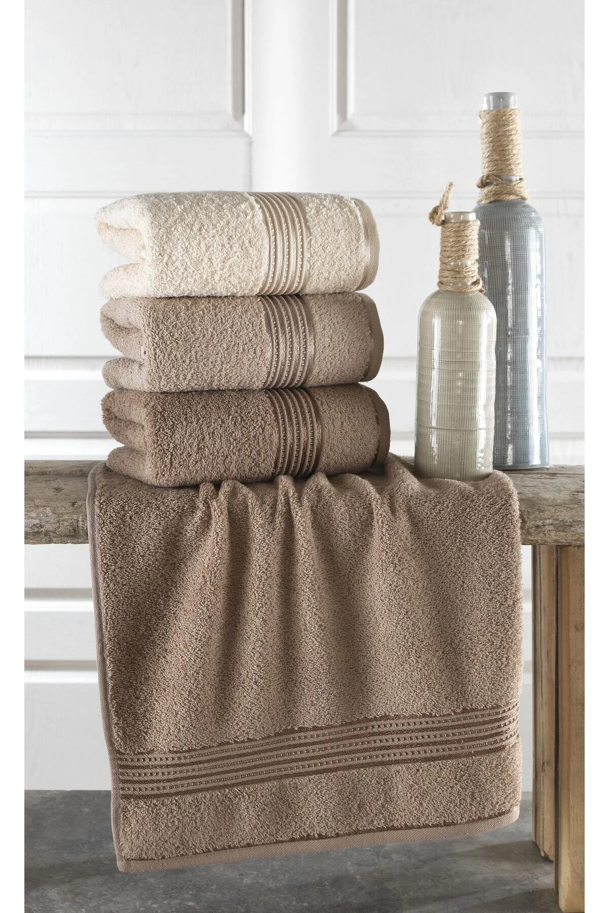 BİNNUR HOME Alia Soft 50x90 Cm 3lü El Ve Yüz Havlu Seti" Banyo Havlusu Fiyatı