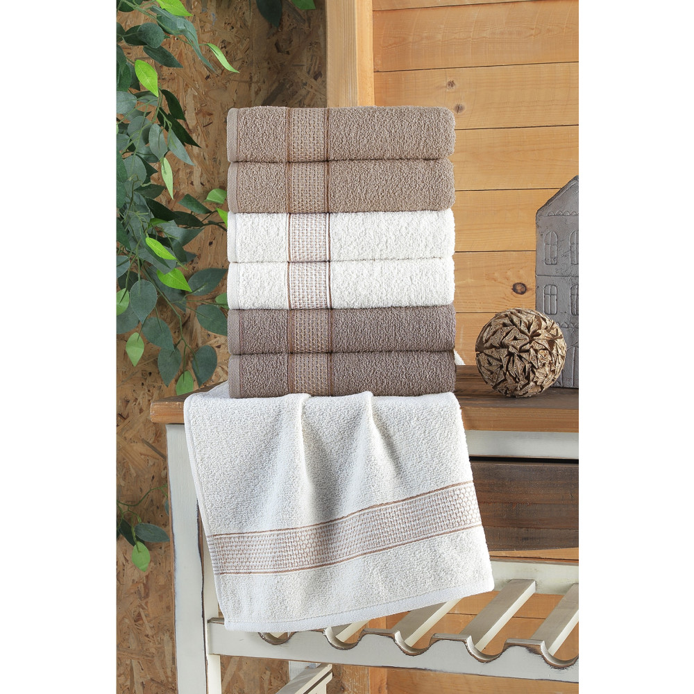 BİNNUR HOME Sobeska 40x70 Cm 6lı El Ve Yüz Havlusu Pamuklu Banyo Havlusu Fiyatı