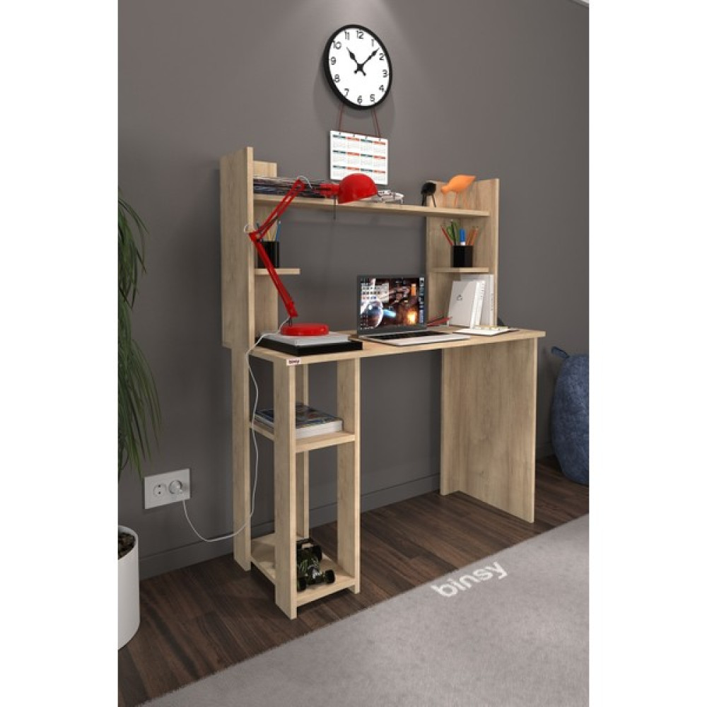 Binsy 110 x 45 cm Erkam Ders Çalışma Masası - 110 x 45 x 74 cm - Ahşap Çalışma Masası Fiyatı