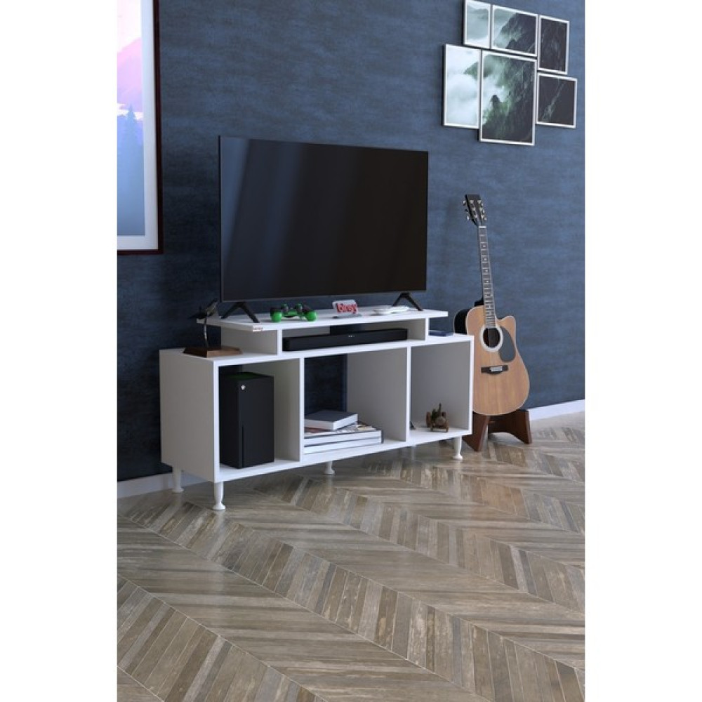 Binsy Seda Tv Ünitesi 120 cm Dekoratif Kullanışlı Alan Tasarruflu Televizyon Ünitesi - Beyaz Tv Ünitesi / Sehpası Fiyatı