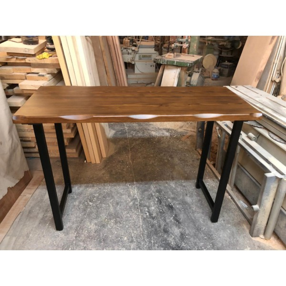 Bintaş Mobilya Kütük Ağaç Bar Masası Ceviz Renk 70X150.CM Yemek & Mutfak Masası Fiyatı