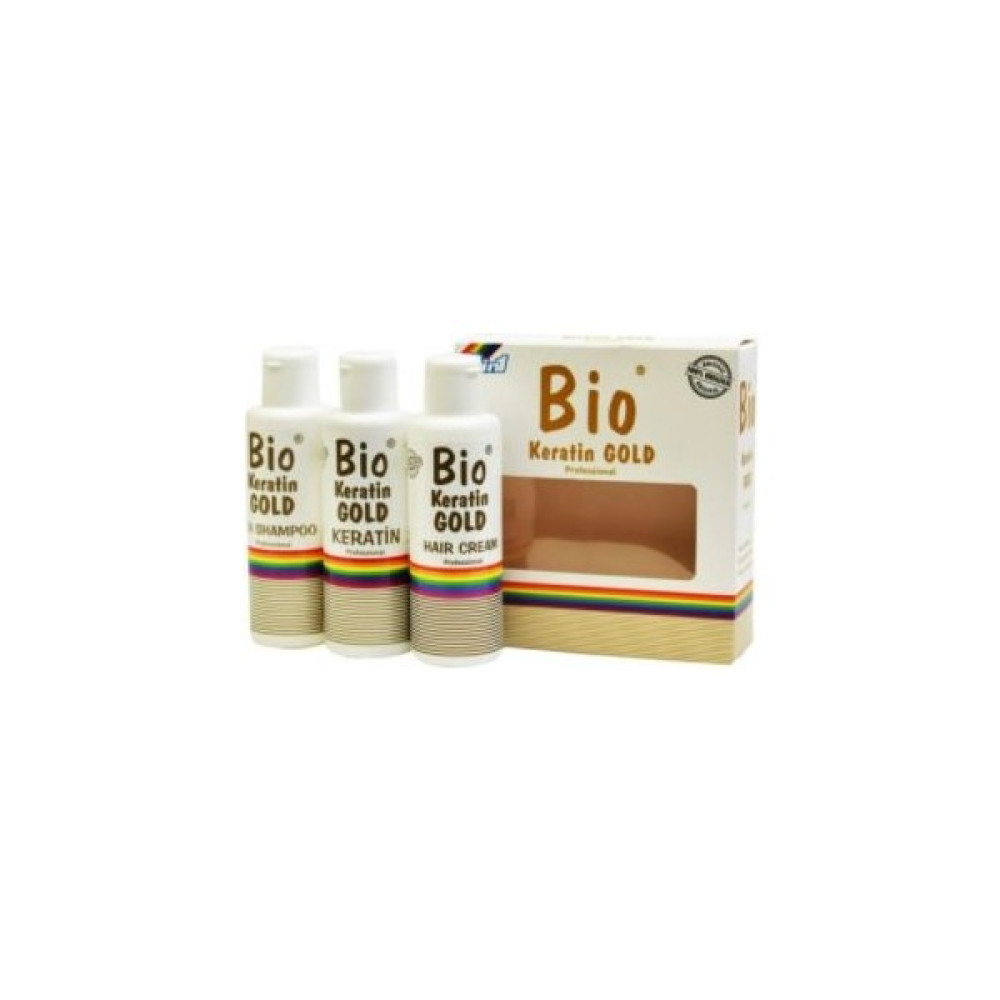 Bio Keratin Gold 150 ml (Şampuan+Krem+Keratin) - 1 Saç Bakım Maskeleri & Serumlar & Spreyler Fiyatı