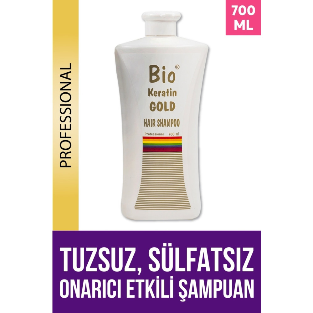 Bio Keratin Gold Bio Tuzsuz Şampuan 700 ml. Şampuan ve Saç Kremi Fiyatı