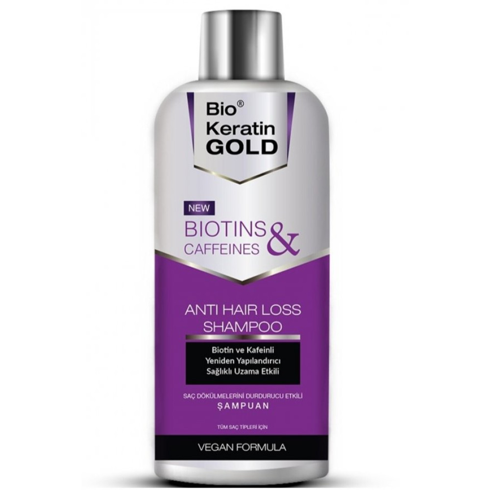 Bio Keratin Gold Biotin & Kafein Dokulme Karsiti Hizli Uzama Etkili Sampuan 500Ml Şampuan ve Saç Kremi Fiyatı