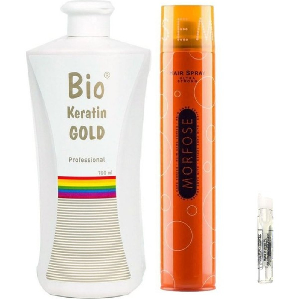 Bio Keratin Gold Brezilya Fönü Kalıcı Saç Düzleştirici Keratin + Morfose Saç Spreyi 400ml Saç Şekillendirici Krem Fiyatı