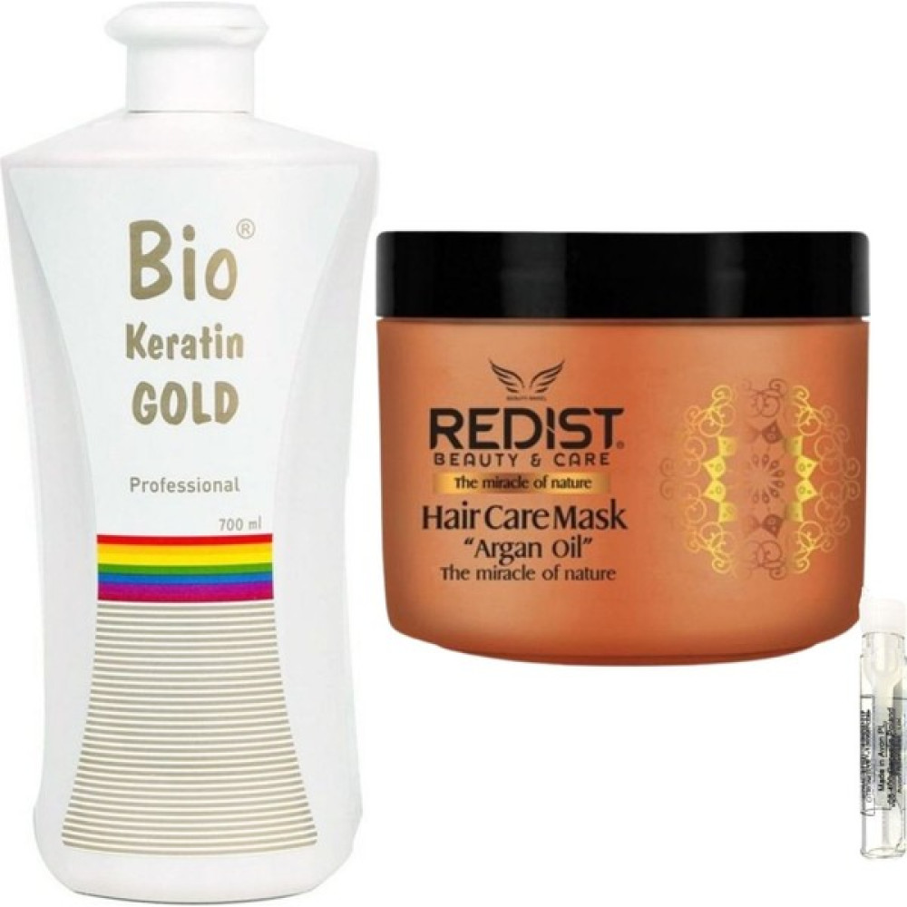 Bio Keratin Gold Brezilya Fönü Kalıcı Saç Düzleştirici Keratin + Redist Argan Saç Maskesi 500ml Saç Şekillendirici Krem Fiyatı