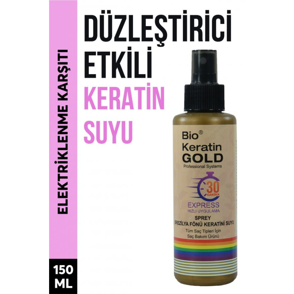 Bio Keratin Gold Express Brezilya Fonu Keratini Suyu 150 Ml Saç Şekillendirici Sprey Fiyatı