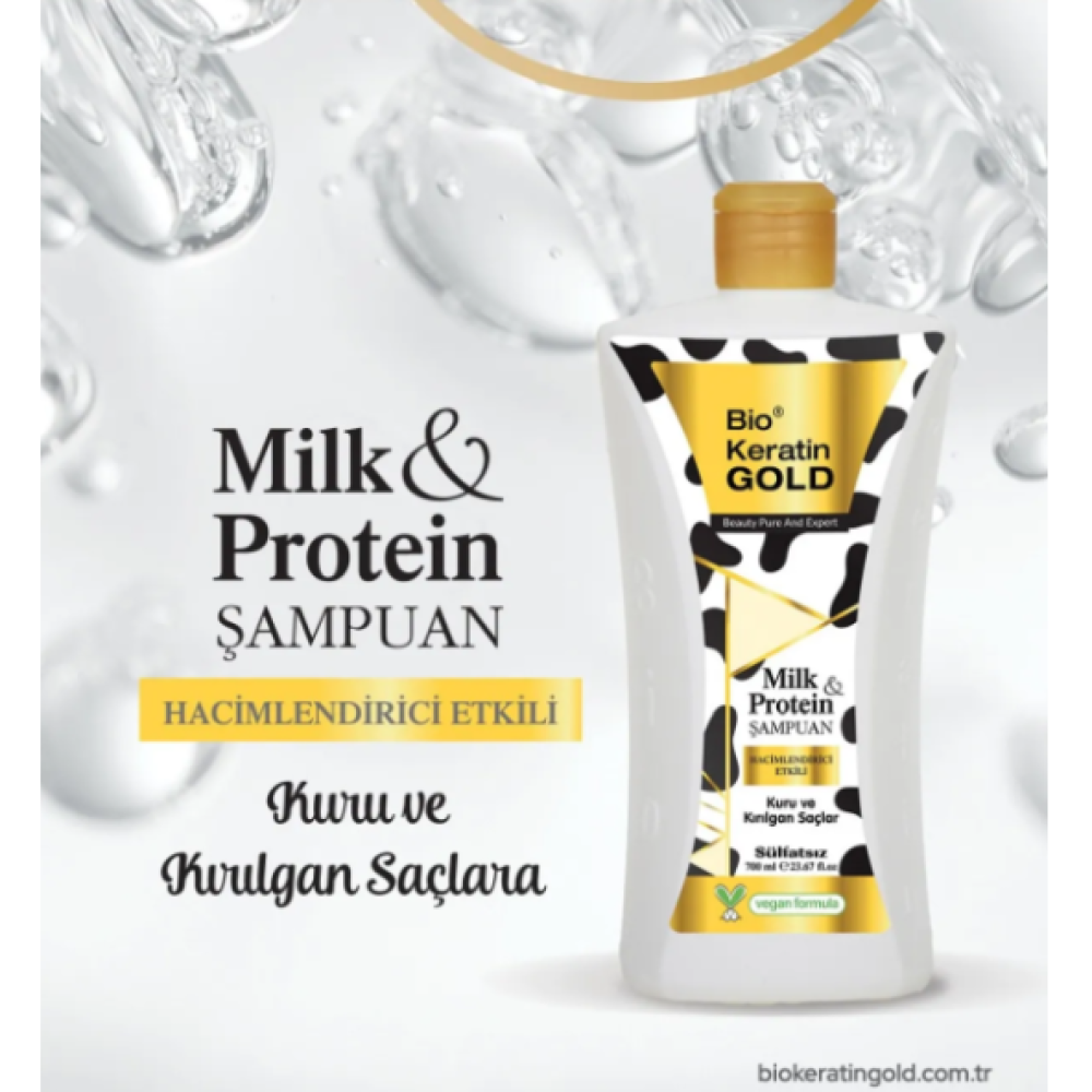 Bio Keratin Gold Milk & Protein Hacimlendirici Sulfatsiz Sampuan 700 Ml Şampuan ve Saç Kremi Fiyatı