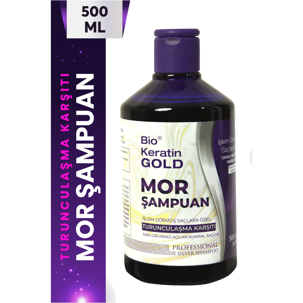 Bio Keratin Gold Turunculaşma Karşıtı Mor Şampuan 500 ml .. Şampuan ve Saç Kremi Fiyatı