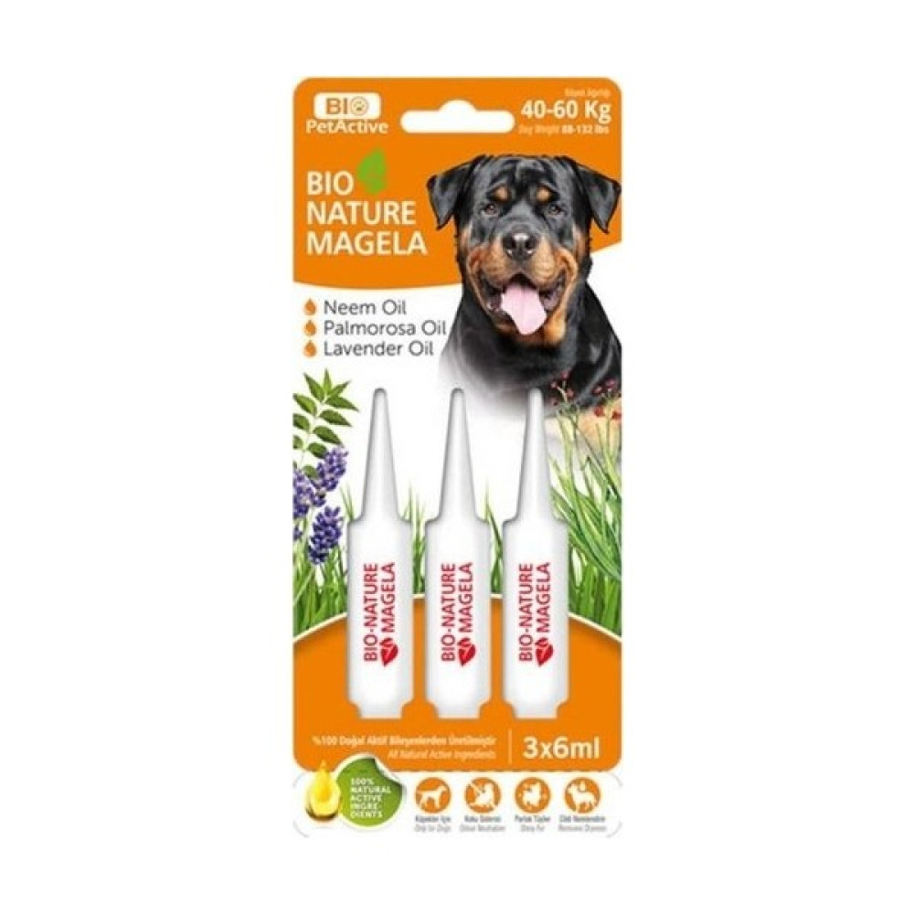 Bio Köpek ense damla Köpek Dış Parazit Deri Tüy Bakım Sinek Bit Pire Kene Dis Parazit 3x6 ml 40-60 kg Evcil Hayvan Ürünleri Fiyatı