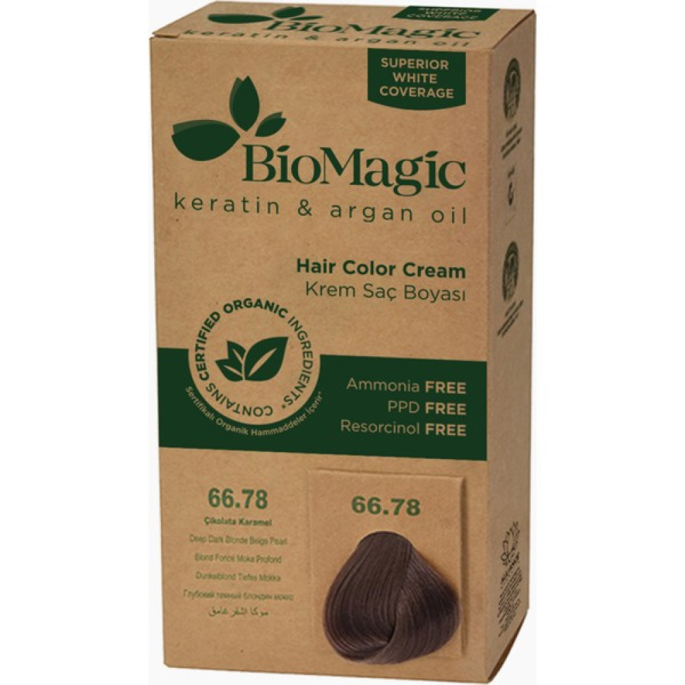 Bio Magic Biomagic Doğal Saç Boyası Çikolata Karamel No. 66.78 Saç Boyası Fiyatı