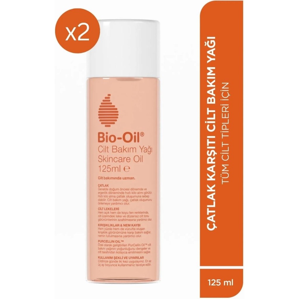 Bio-Oil Kadın Çatlak Karşıtı & Nemlendirici Cilt Bakım Yağı 125 ml (2'Lİ PAKET) Etkili Formül Diğer Fiyatı