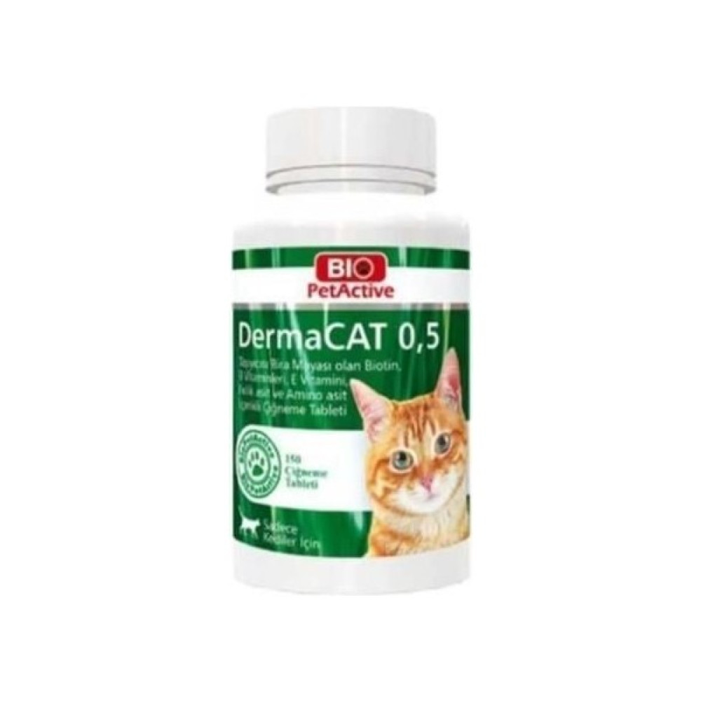Bio PetActive Bio Pet Active Dermacat Kedi Tüy Bakımı Tableti 150 Tablet Sağlıklı Deri ve Tüy Gelişimi İçin Diğer Fiyatı