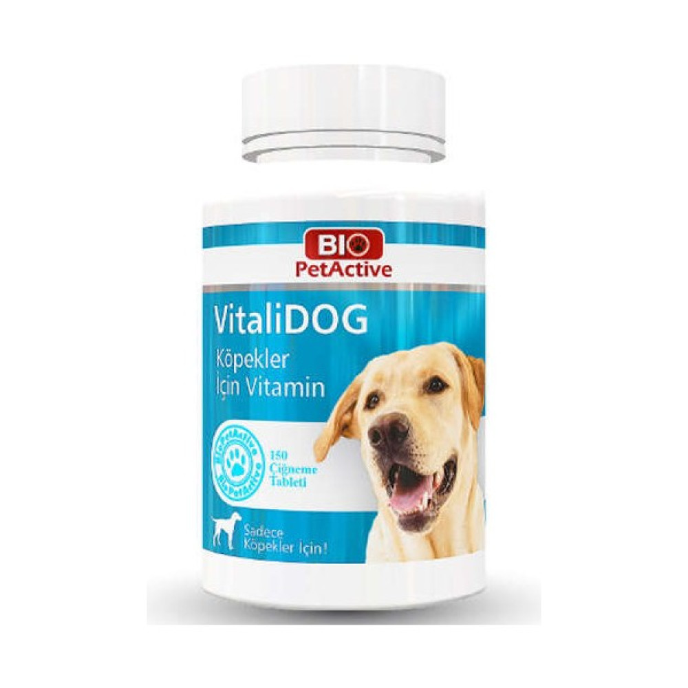 Bio PetActive Vitalidog Köpekler İçin Multivitamin Tableti 150 Adet 75 gr Oto Boyaları Fiyatı