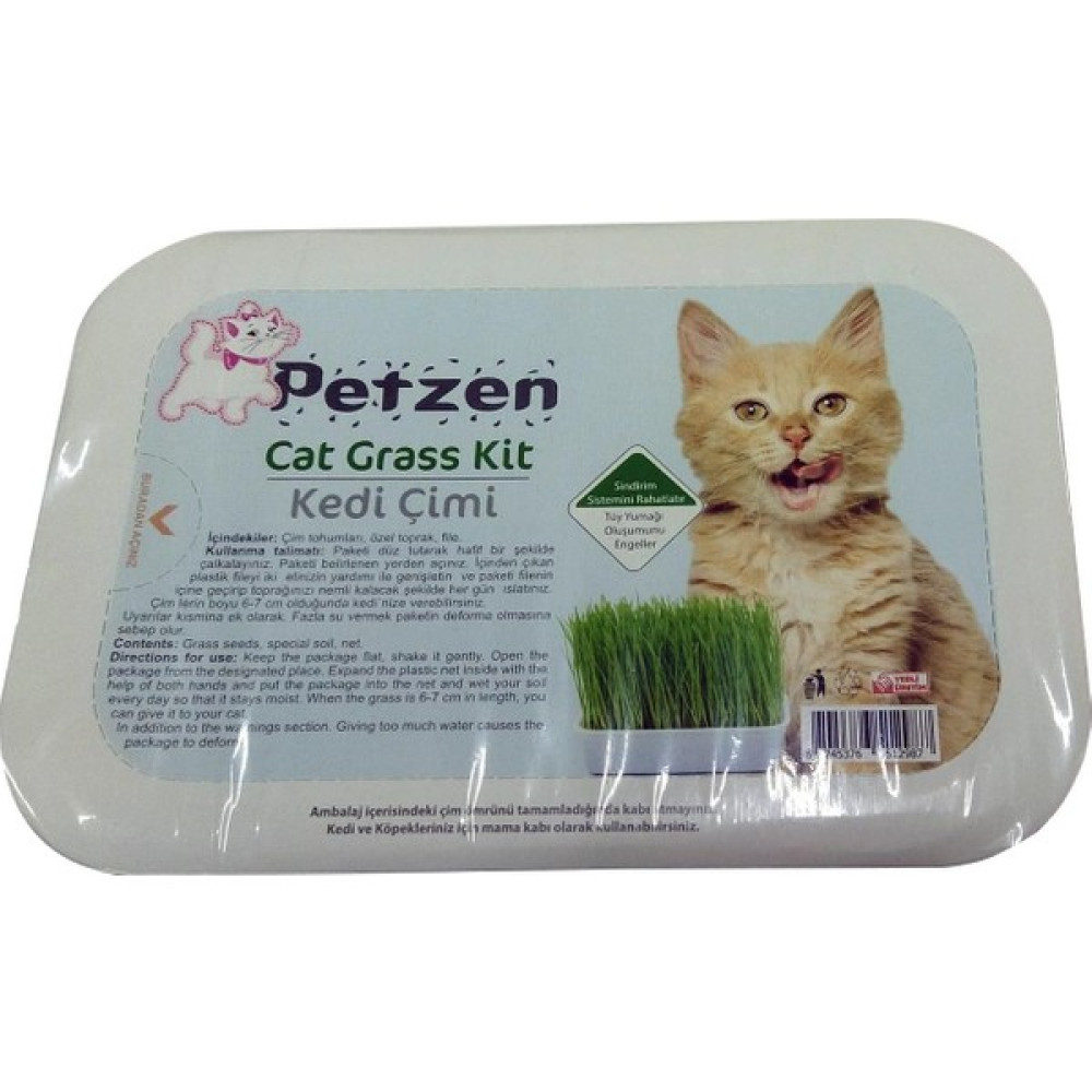 Bio Sand Petzen Fileli Kedi Çimi - Beyaz Evcil Hayvan Ürünleri Fiyatı