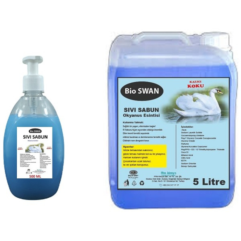 Bio Swan Sıvı Sabun 5 Litre + 500 ml El Bakımı Fiyatı
