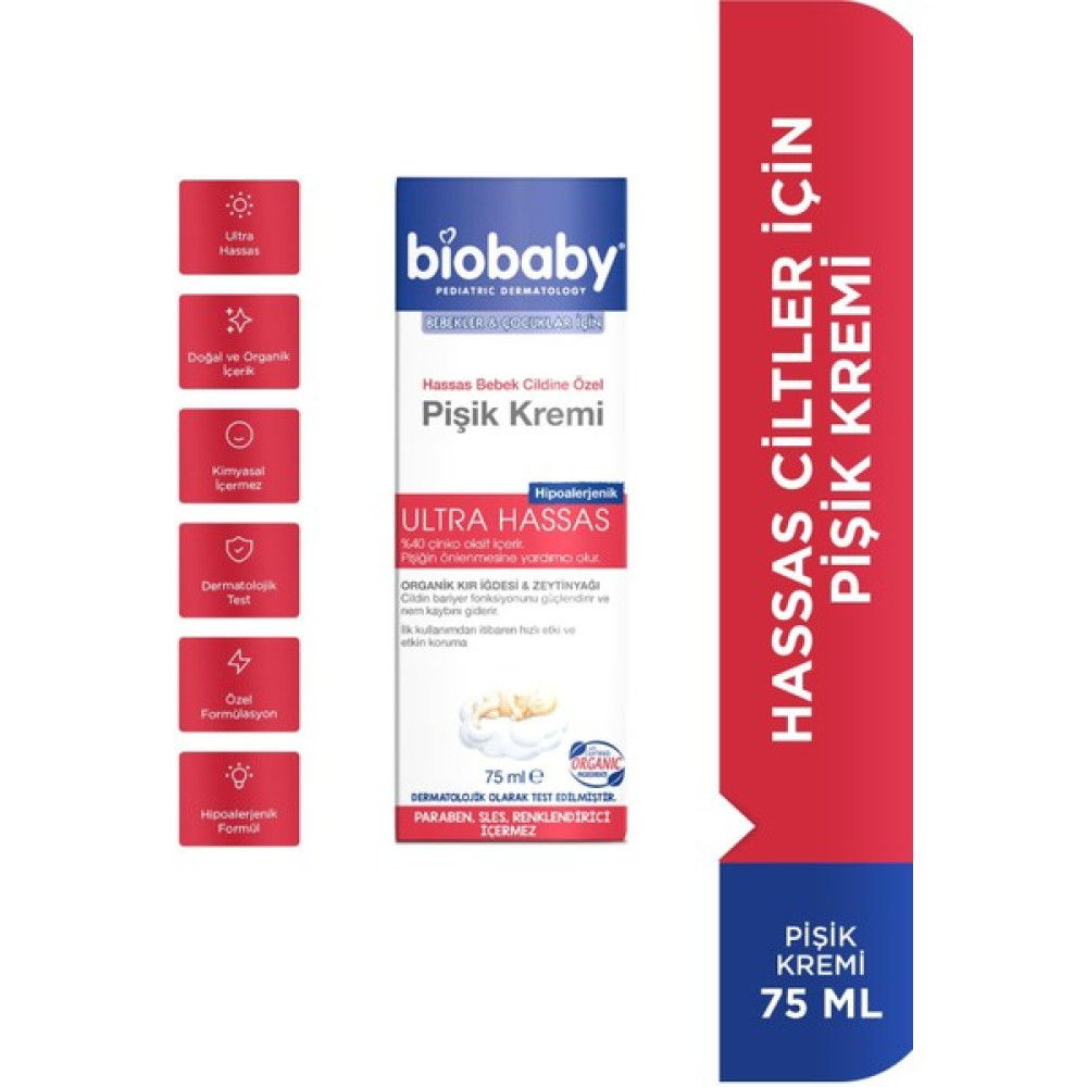 Biobaby Bebek Pişik Kremi %40 Çinko 75 gr - Organik Kır Iğdesi Yağı ve Zeytinyağı Içerir Açık Hava, Deniz ve Spor Oyuncakları Fiyatı