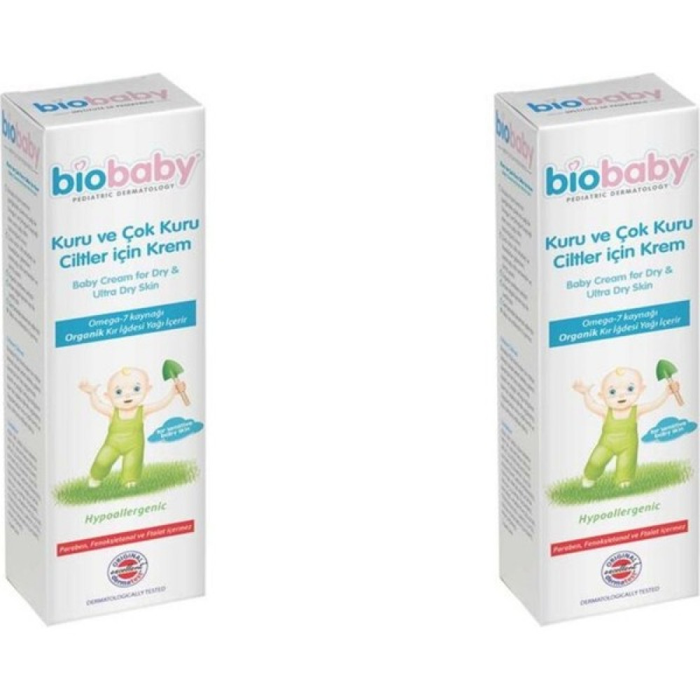 Biobaby Kuru ve Çok Kuru Ciltler Için Krem 100 ml 2 Adet Bebek Bakım Fiyatı