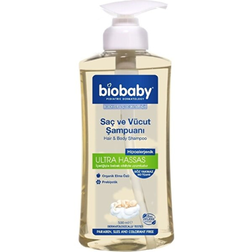 BioBaby Saç ve Vücut Sampuanı 500 ml Bebek Şampuanı Fiyatı