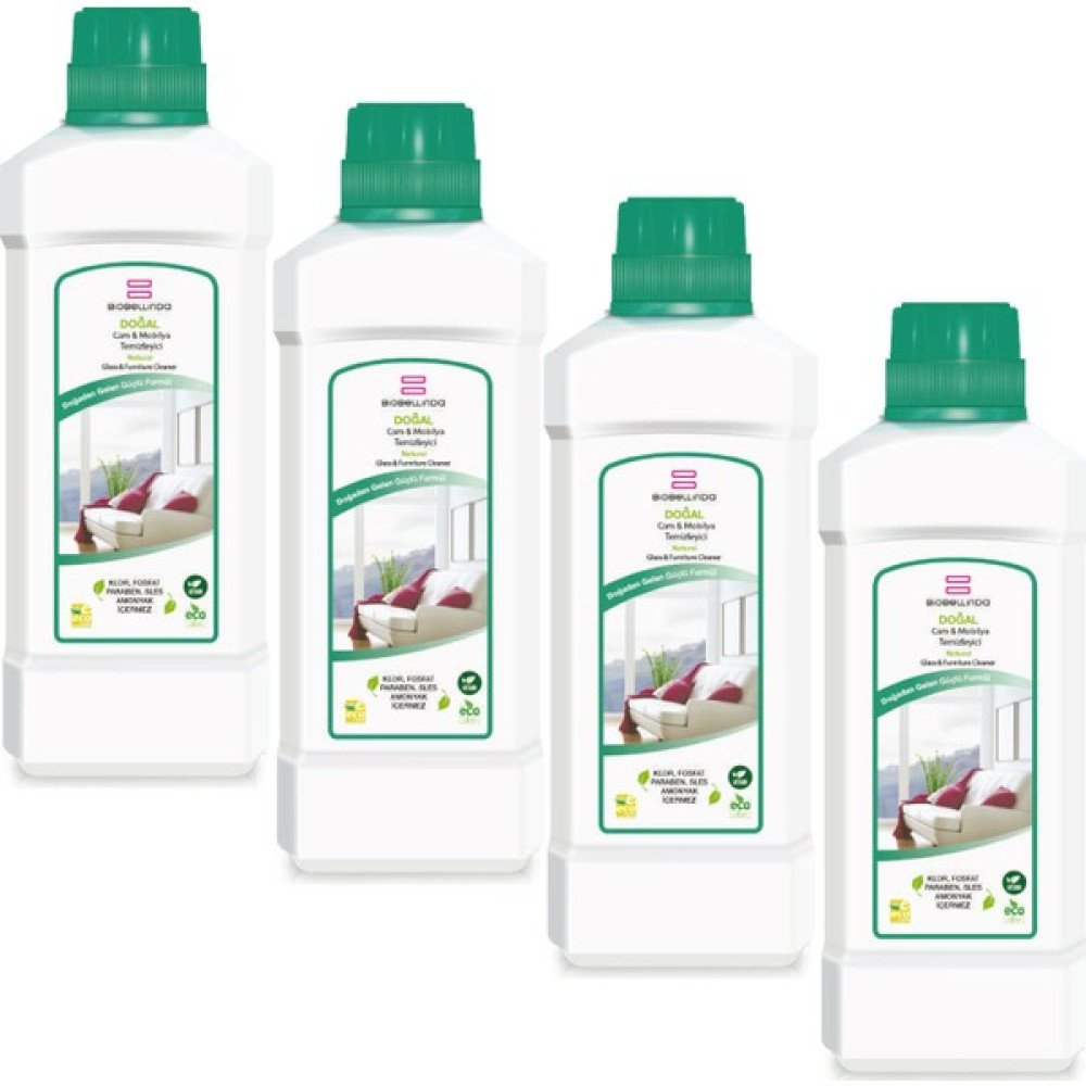 Biobellinda Cam & Mobilya Temizleyici 4'lü 4000 ml Temizlik Malzemeleri Fiyatı