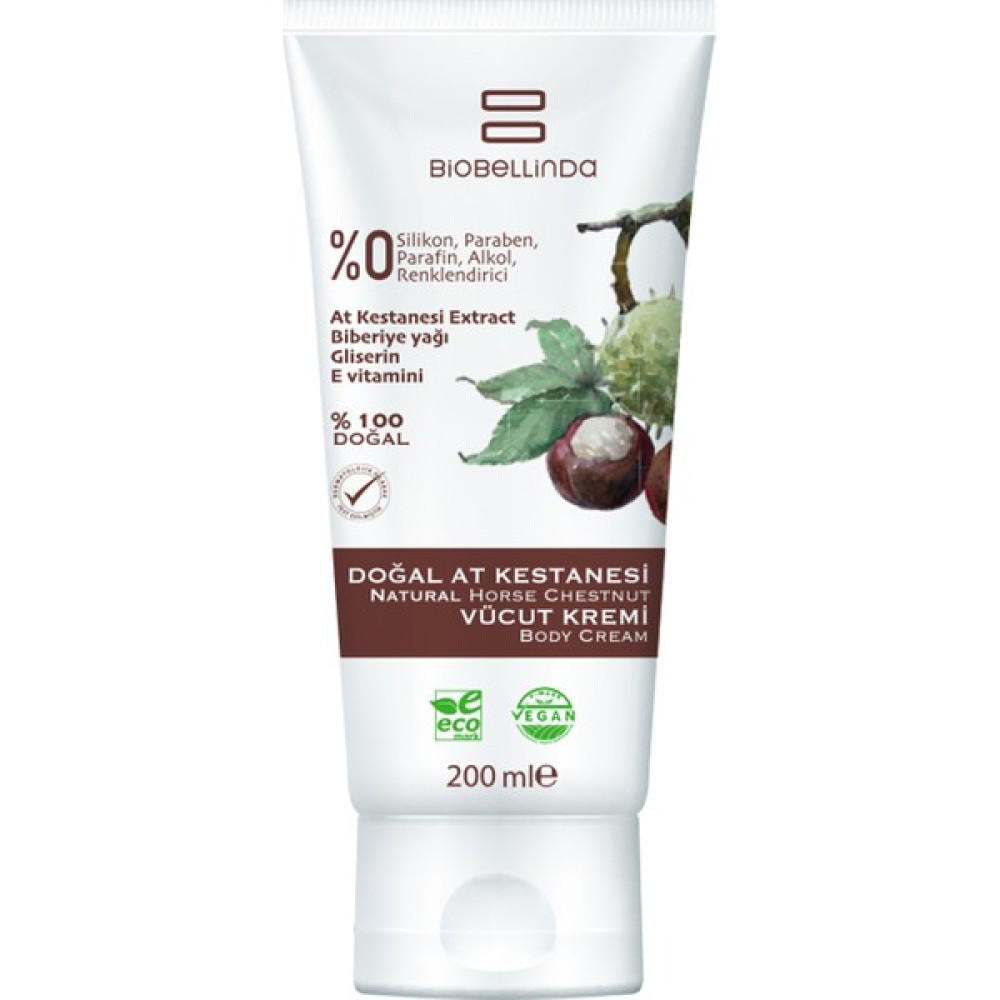 Biobellinda Doğal At Kestanesi Vücut Kremi 200 ml Nemlendiriciler Fiyatı