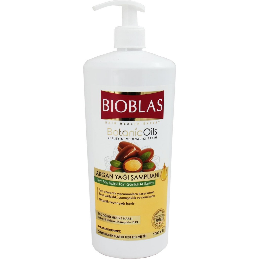 Bioblas Argan Yağı Şampuanı Dökülme Karşıtı Etkiyle 1000 ml Tüm Saç Tipleri İçin Saç Dökülmesine Karşı Ürünler Fiyatı