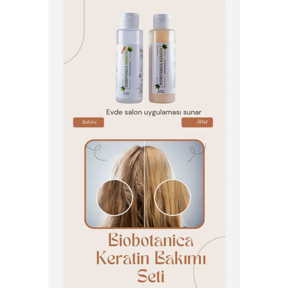 Biobotanica Brezilya Fönü Keratini/saç Düzleştirici/ 2x100ml Şampuan+keratin Bakımı Mini Set Saç Bakımı Fiyatı