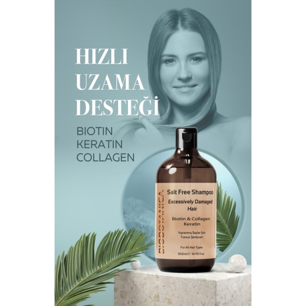Biobotanica Yıpranmış Tuzsuz Saç Şampuanı - Keratin Biotin Kolajen Oto Boyaları Fiyatı